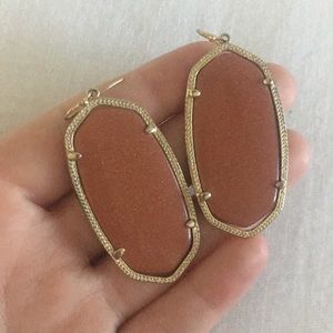 Burnt orange Kendra Scott Elle earrings
